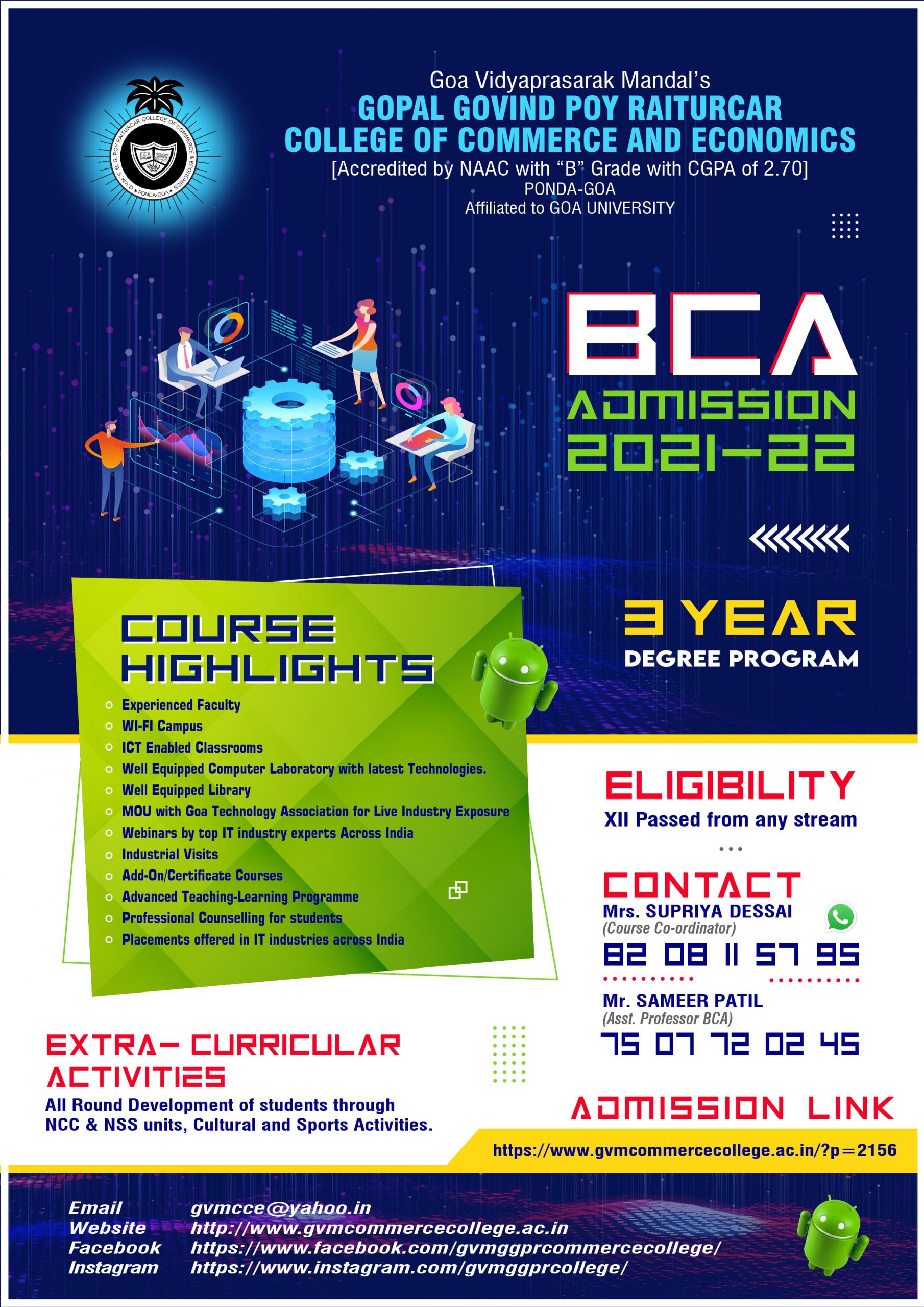 BCA GVM'S GGPR COLLEGE PONDA GOA